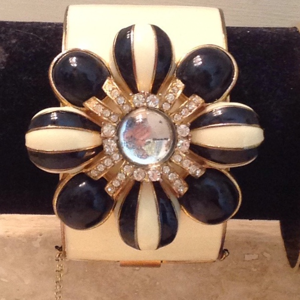 Vintage Black and White J. CREW cuff bracelet